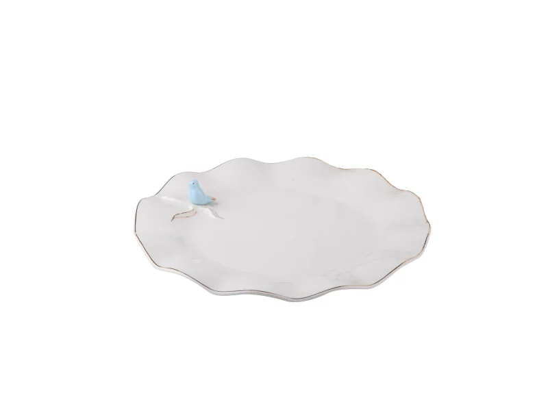 30Cm Kuşlu Sunum Tabağı