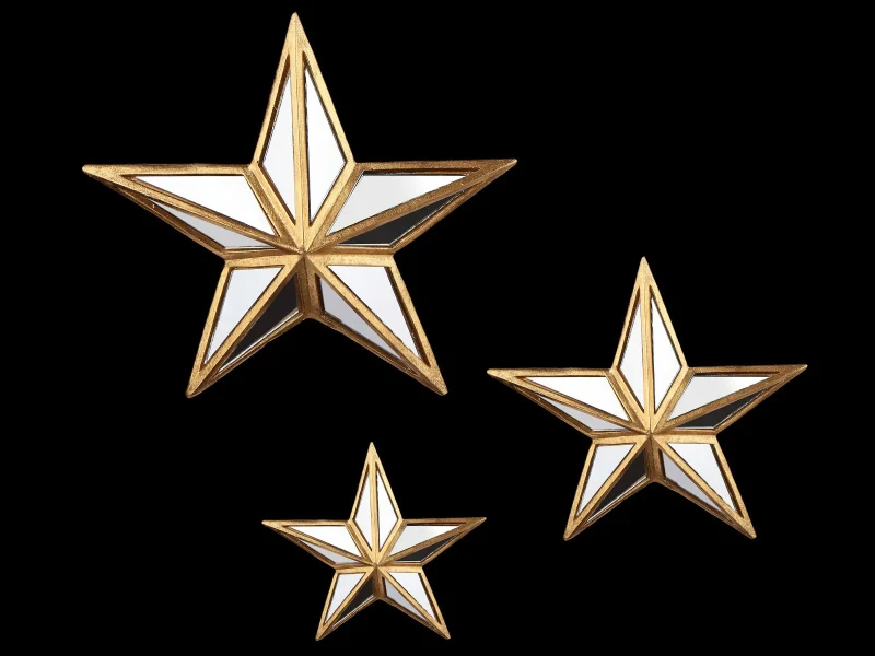 Aynalı Star Duvar Dekoratif
