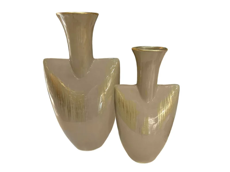 Seramik 2 Li Hitit Vazo Set 29x35 Cm