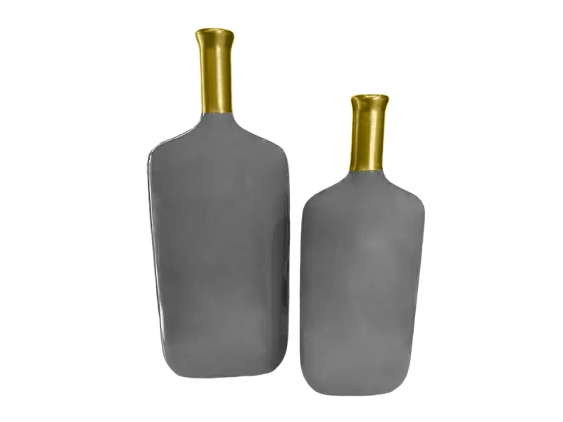 Seramik Lidya 2 Li Vazo Set 42x34 Cm